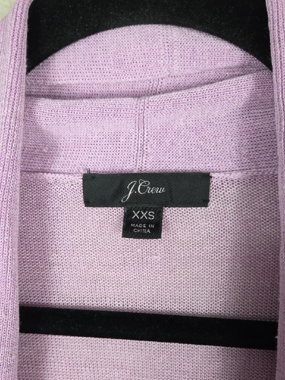 J Crew Open cardigan sweater in linen blend Lavender Pockets Long Sleeves XXS